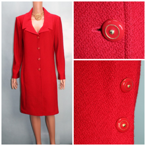 Giacca lunga rossa - , maglia