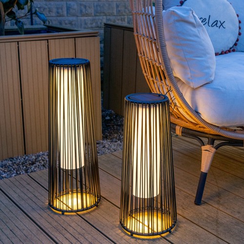 Lampada terra rattan - da,