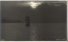 GENOVA - Tramonto - Barca a
