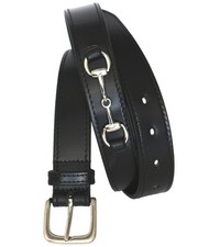 Cintura in cuoio con morso