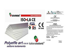 20 PANNELLI IN POLISTIROLO ISOLAMENTO TERMICO DENSITA' 20 KG 100 x 50 x 2 CM 