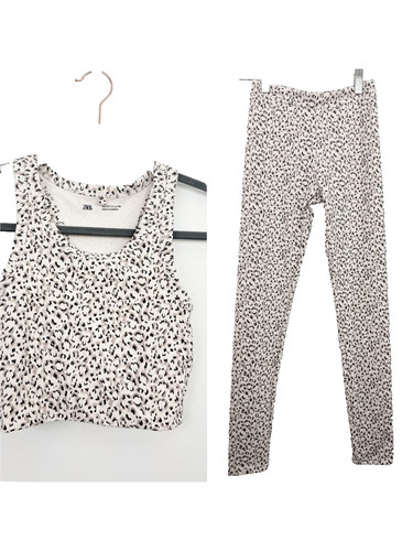 Set canottiera leggings zara - canottiera,