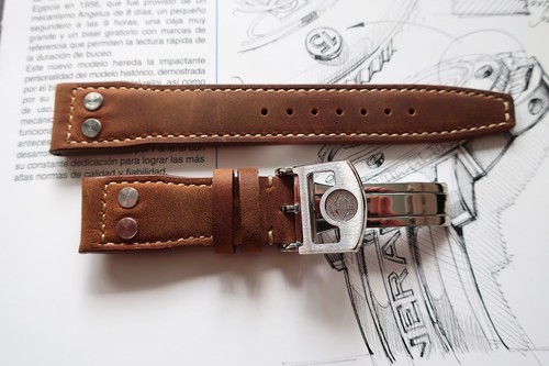 Strap 20mm ribets yellow - 20mm,