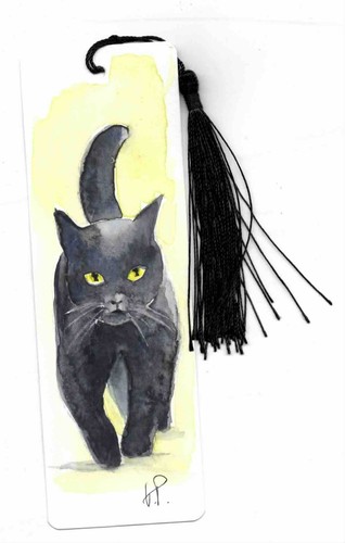Segnalibro gatto nero - -,
