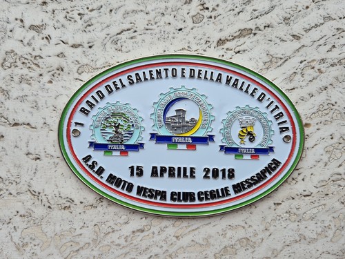 Vespa club italia placca - club, d'italia