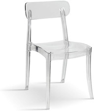 Sedia Trasparente Colette, Set