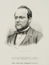 G. MARASTONI (*1834), Ritratto di luppolo Ferencz Lovag, 1864, litografia