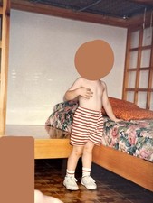 Letto a castello angolare fatto a mano, legno massello, pino russo