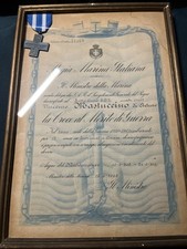 Regia Marina Diplomi croce al