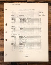 Sony ST-80W Tuner Elenco