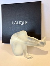 LALIQUE Statuina Tentazione Nu Tentazione Vetro Smerigliato Opalescente con Scatola.