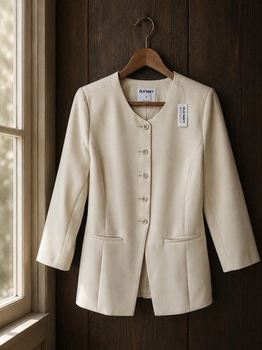 Blazer strutturato panna