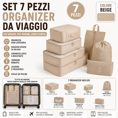 Set organizer valigia da - organizer,