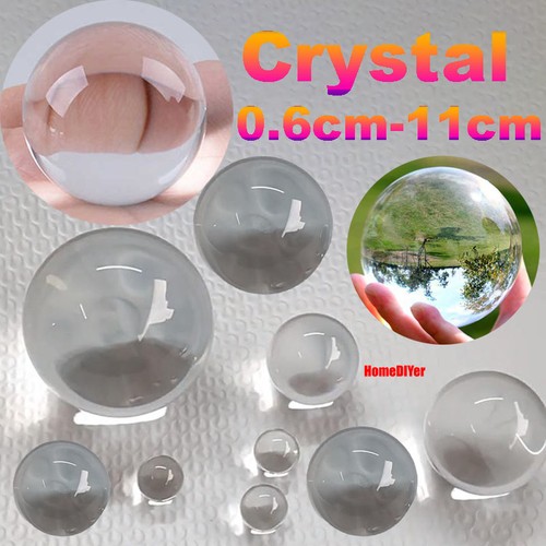 Clear crystal ball glass - glass, lens