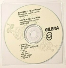 CD MANUALE OFFICINA SERV. GILERA DAKOTA SATURNO XRT RC-600 NORDWEST 350-500-600