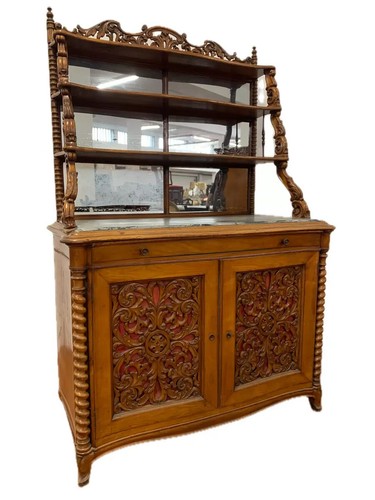 Antica credenza noce con - credenza,