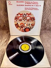 BALAKIREV GLAZUNOV HANS SCHWIEGER Russian Folk / Symphony 4 URANIA UR-131 Vinyl