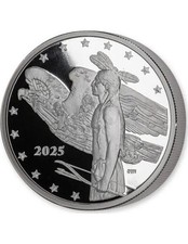 Moneta Argento 2 Oz 2$ Mesa Grande 2025 NATIVI AMERICANI BISONTE Proof