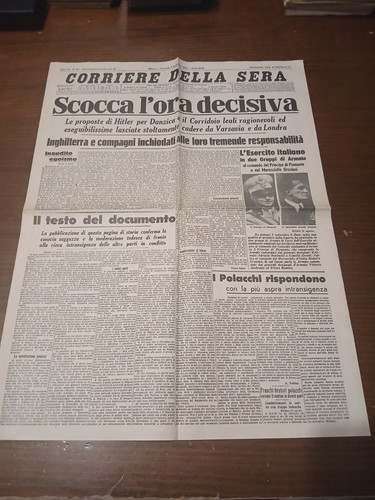 Rari quotidiani originali 1939 - originali,