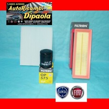 KIT TAGLIANDO FIAT 500 PANDA 169 312 GRANDE PUNTO EVO 1.2 BENZ GPL KIT 3 FILTRI