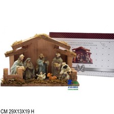 PRESEPE CAPANNA IN LEGNO