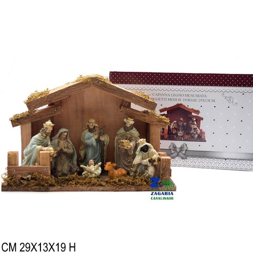 Presepe capanna legno - capanna,
