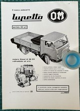 Rara Pubblicità Nuovo Autocarro OM Lupetto del 1959
