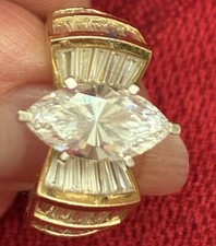 14k Gold w/  DIAMONIQUE