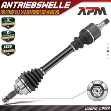 Albero Motore Anteriore Sinistra Senza ABS Anello Cambio per Peugeot 207 Citroën