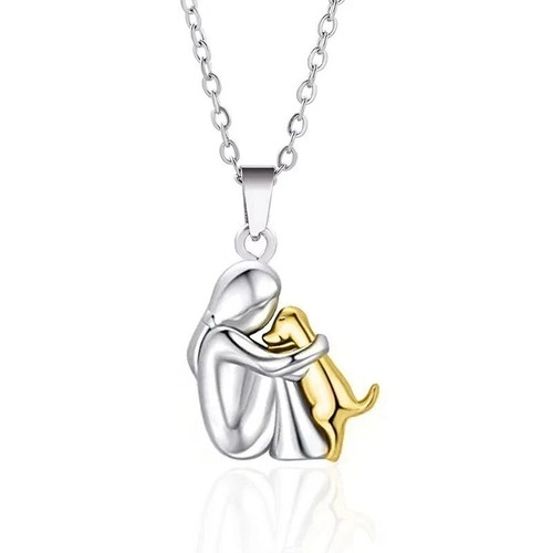 Collana ciondolo abbraccio - collana,