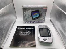 Console Nintendo GameBoy Advance Gba Platinum Argento Grigio Originale con Box