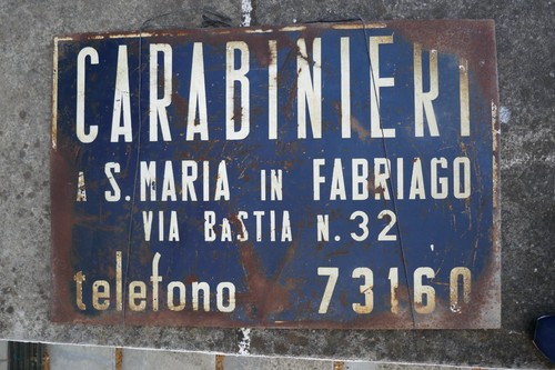 Insegna carabinieri anni - carabinieri,