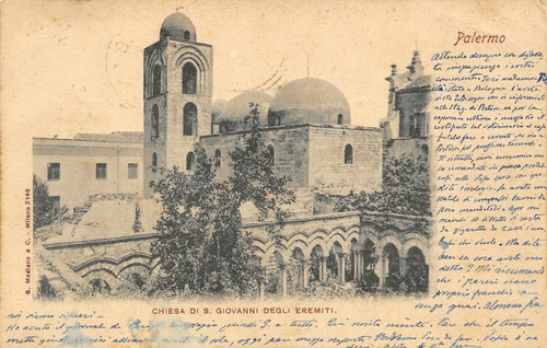 2627 cartolina palermo - cartolina, chiesa