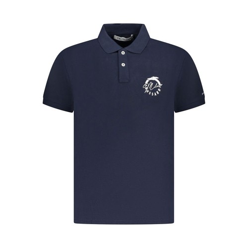 Trussardi blu cotton - cotton, men