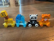 2 Giochi Lego Duplo Trenino + Elicottero Polizia Bambini
