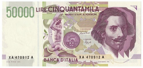 50000 lire gian lorenzo - gian,