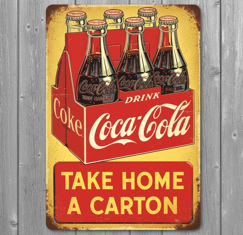 Insegna coca cola porta - porta, a