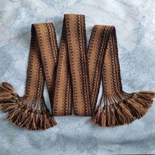 Cintura tessuta lana marrone