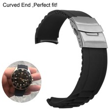 Cinturino curvo nero silicone