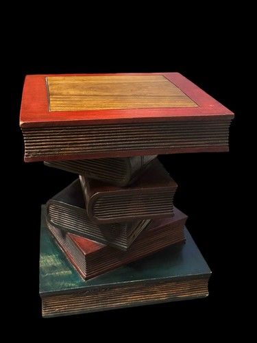 Tavolo libro impilato trompe - tavolo,