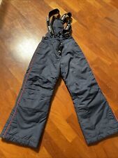 Brugi pantaloni salopette sci bambino unisex nero 5/6 anni 110/116 cm nero