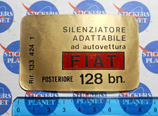 ADESIVO STICKER VINTAGE AUTOCOLLANT AUFKLEBER AUTO TUNING FIAT 128 MARMITTE.