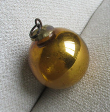 Orange Glass Kugel Christmas