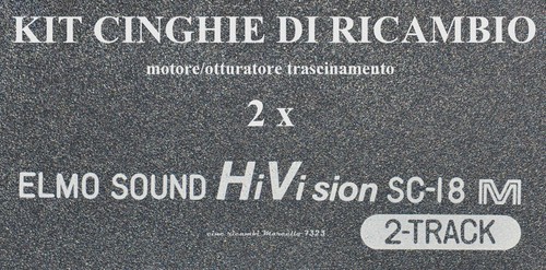 Kit cinghie ricambio 2 - cinghie, di