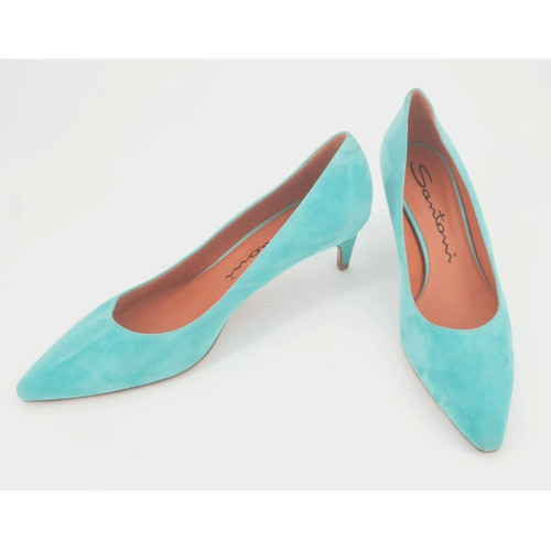 Scarpe col tacco basso - basso, blu