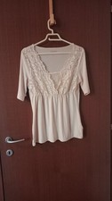Maglia Color Panna Con Ricami