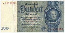 100 REICHSMARK REICHSBANKNOTE