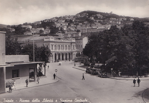 Cartolina trieste piazza - di, ,piazza
