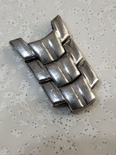 3 Maglie di Un Pezzo Di Bracciale Cinturino Vintage Acciaio Inox Pieno