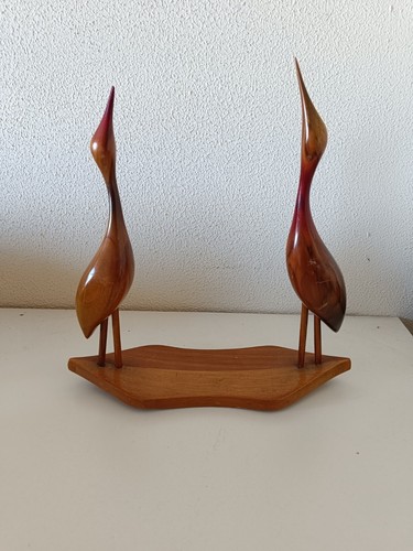 Scultura legno coppia di - in,